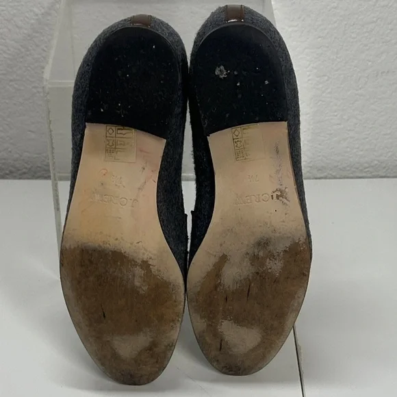 J. Crew Flannel Academy Loafers Gray and Brown Women's Loafers 7.5 - Picture 9 of 12